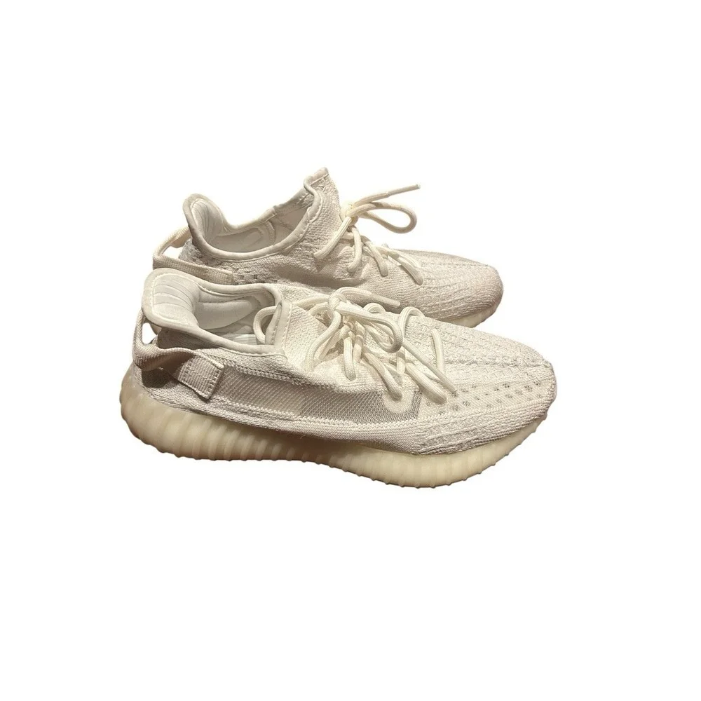 Adidas Mens Yeezy Boost 350V2 HQ6316 White Sneakers Shoes Sz 8 HQ6316 Authentic